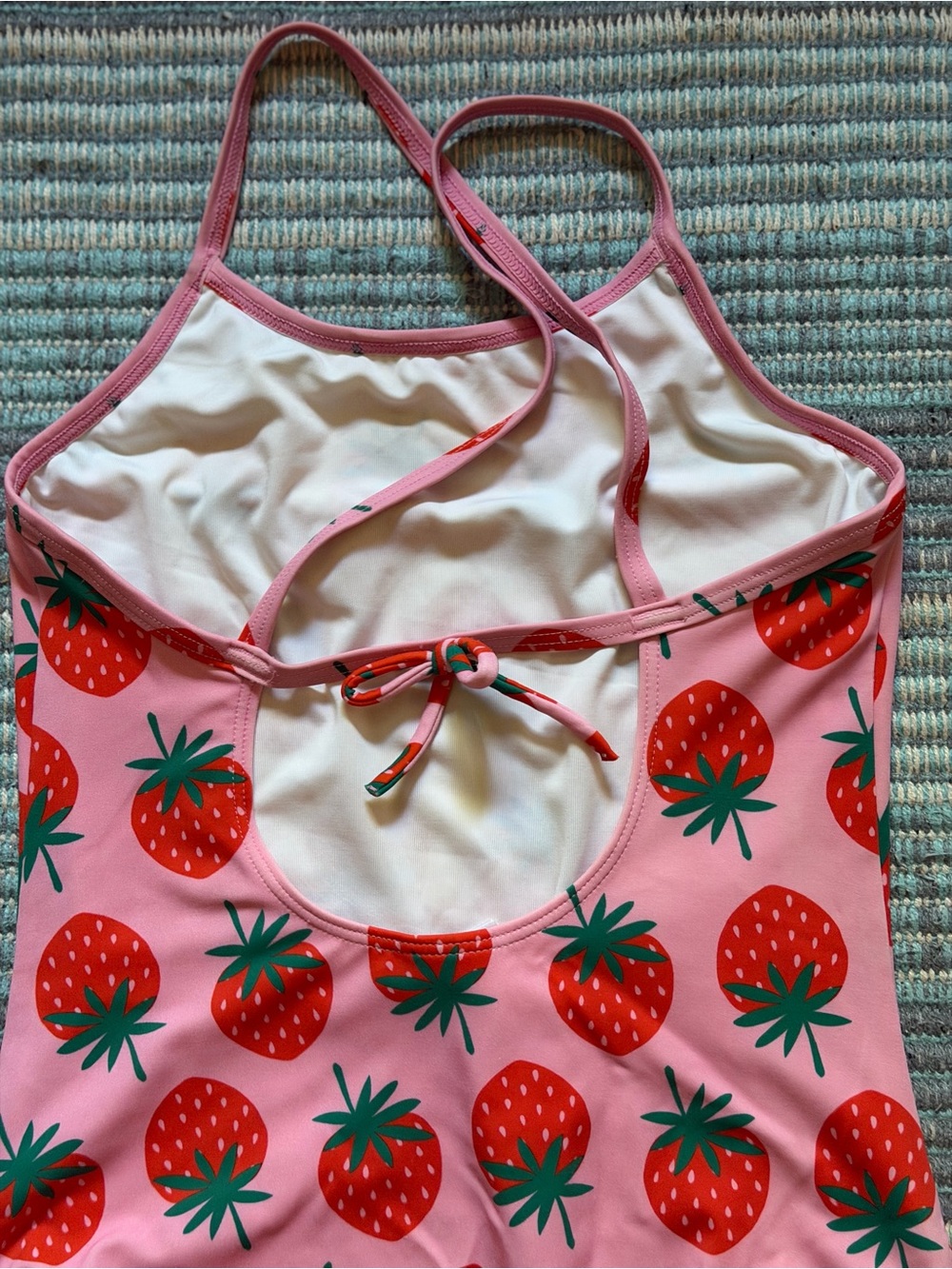 4/$25 Hanna Anderson One-Piece Strawberry Swimsuit Size 10 - Picture 5 of 16